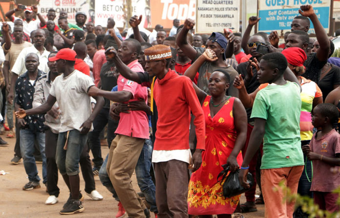 Ugandans Protesting